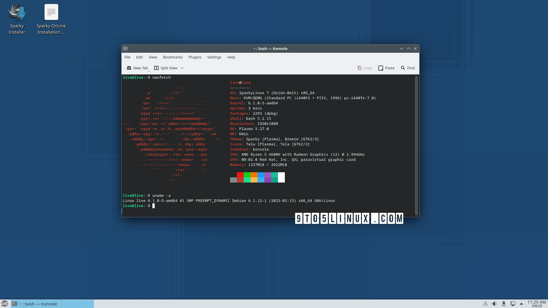 SparkyLinux 2023.03 Rolling Brings Linux Kernel 6.1 and KDE Plasma 5.27 LTS