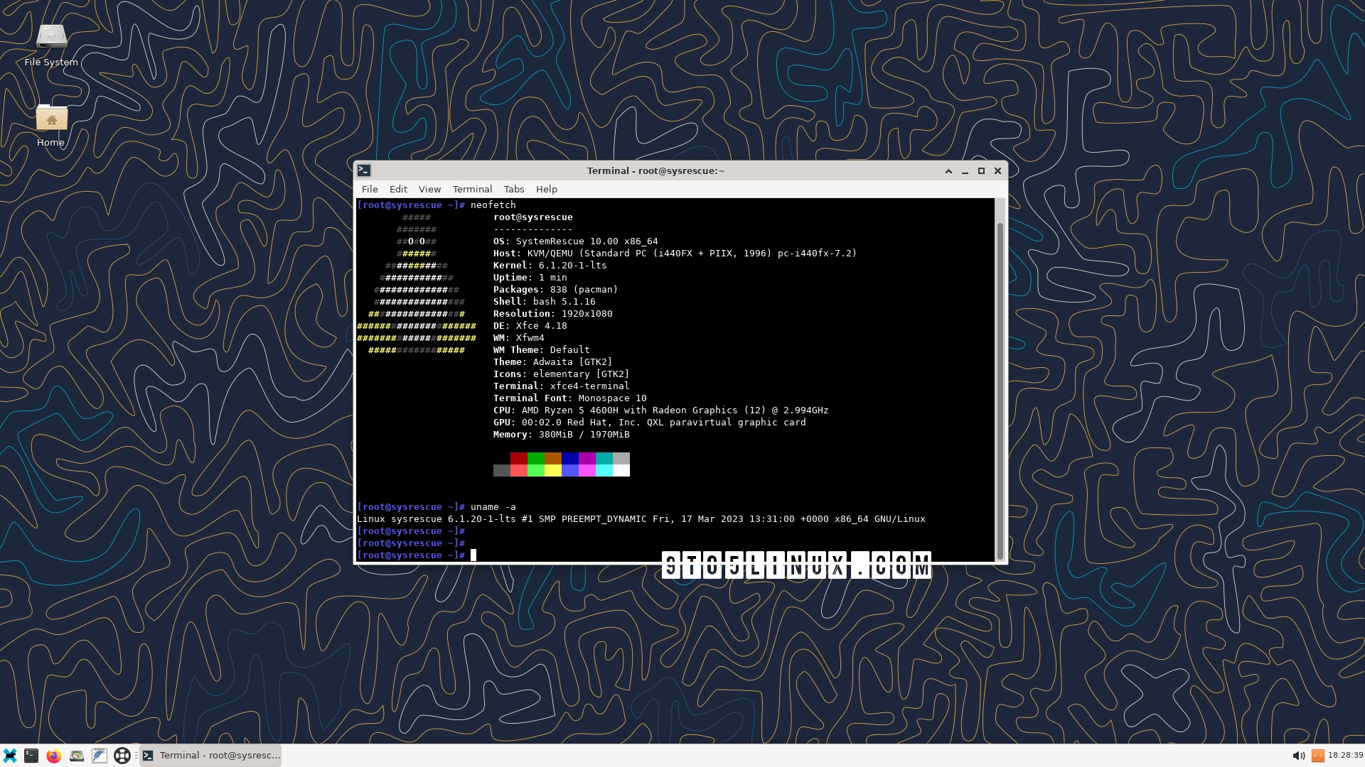 Arch Linux-Based SystemRescue 10 Released with Linux Kernel 6.1 LTS
