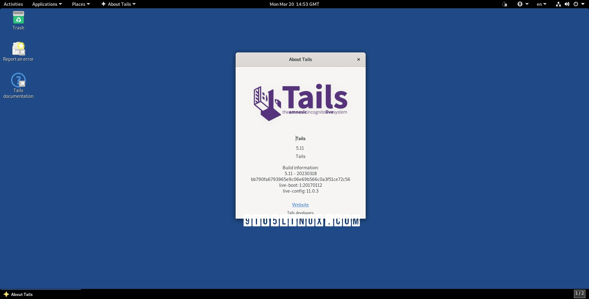 Tails 5.11 Amnesic Incognito Live System Switches to ZRam and Linux Kernel 6.1 LTS