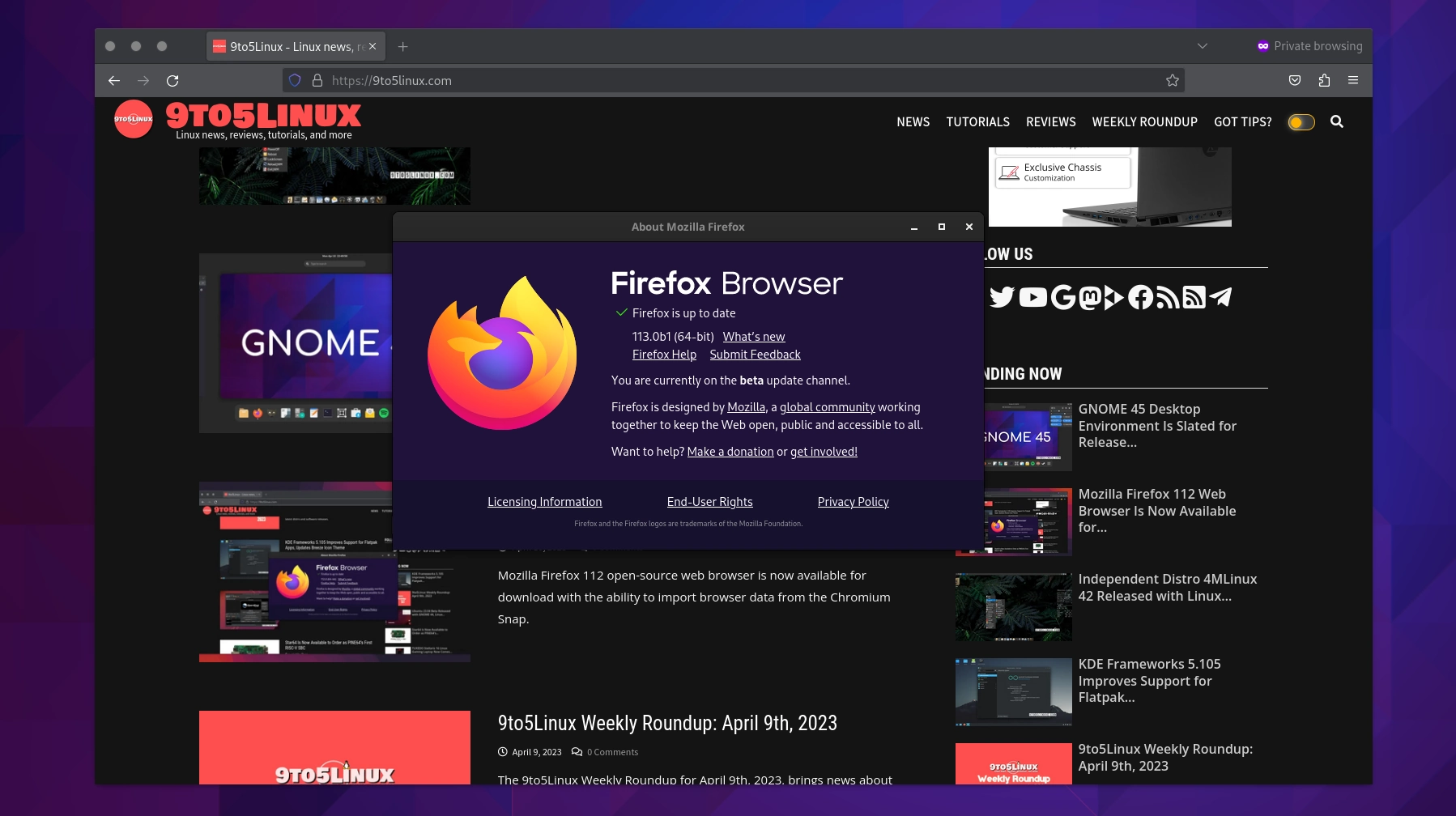 Firefox 113 Promises Support for Animated AV1 Images, Debian Package, and More