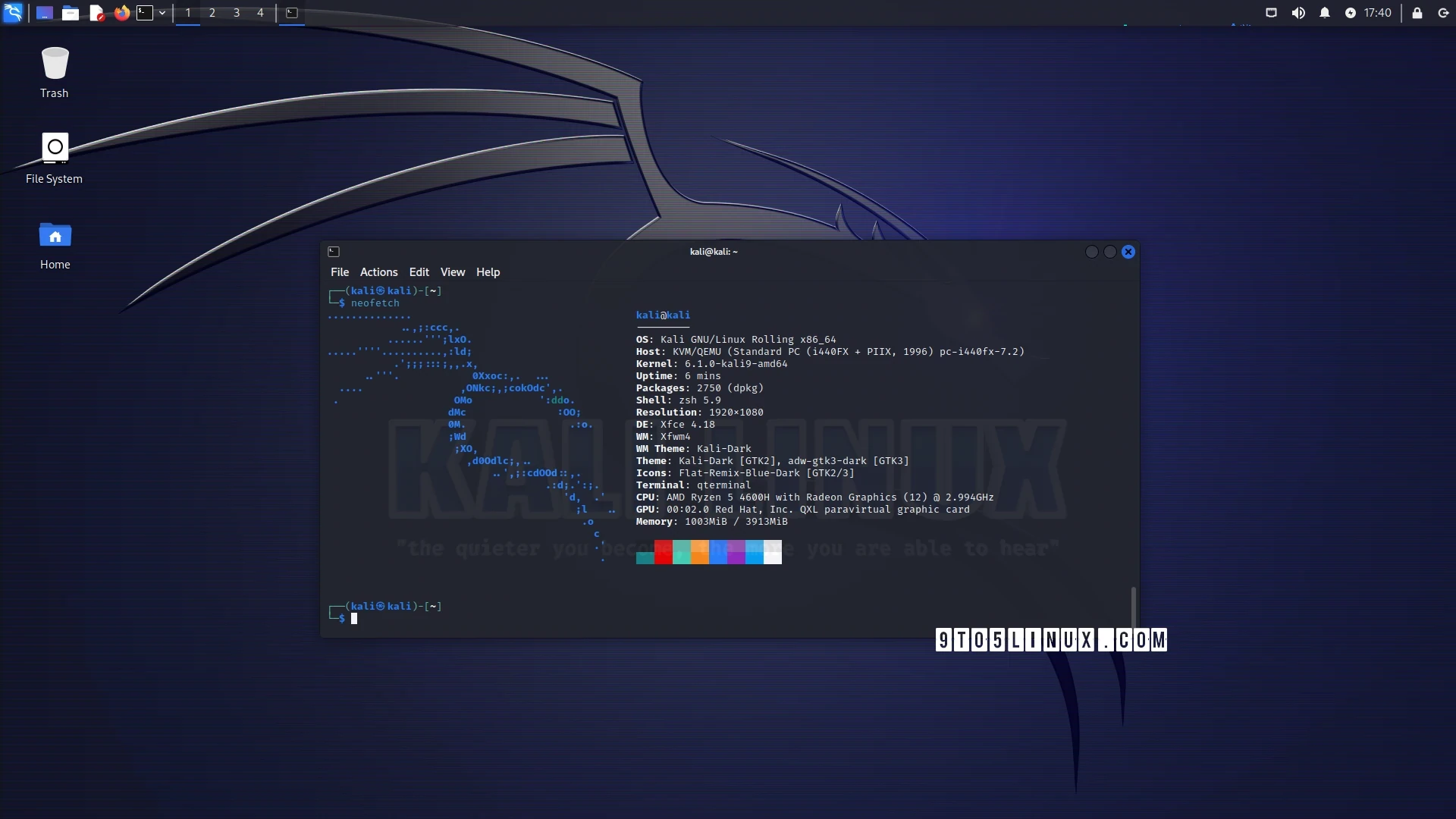 Kali Linux 2023.2 Brings PipeWire Support to Xfce Edition, Overhauls i3 Desktop