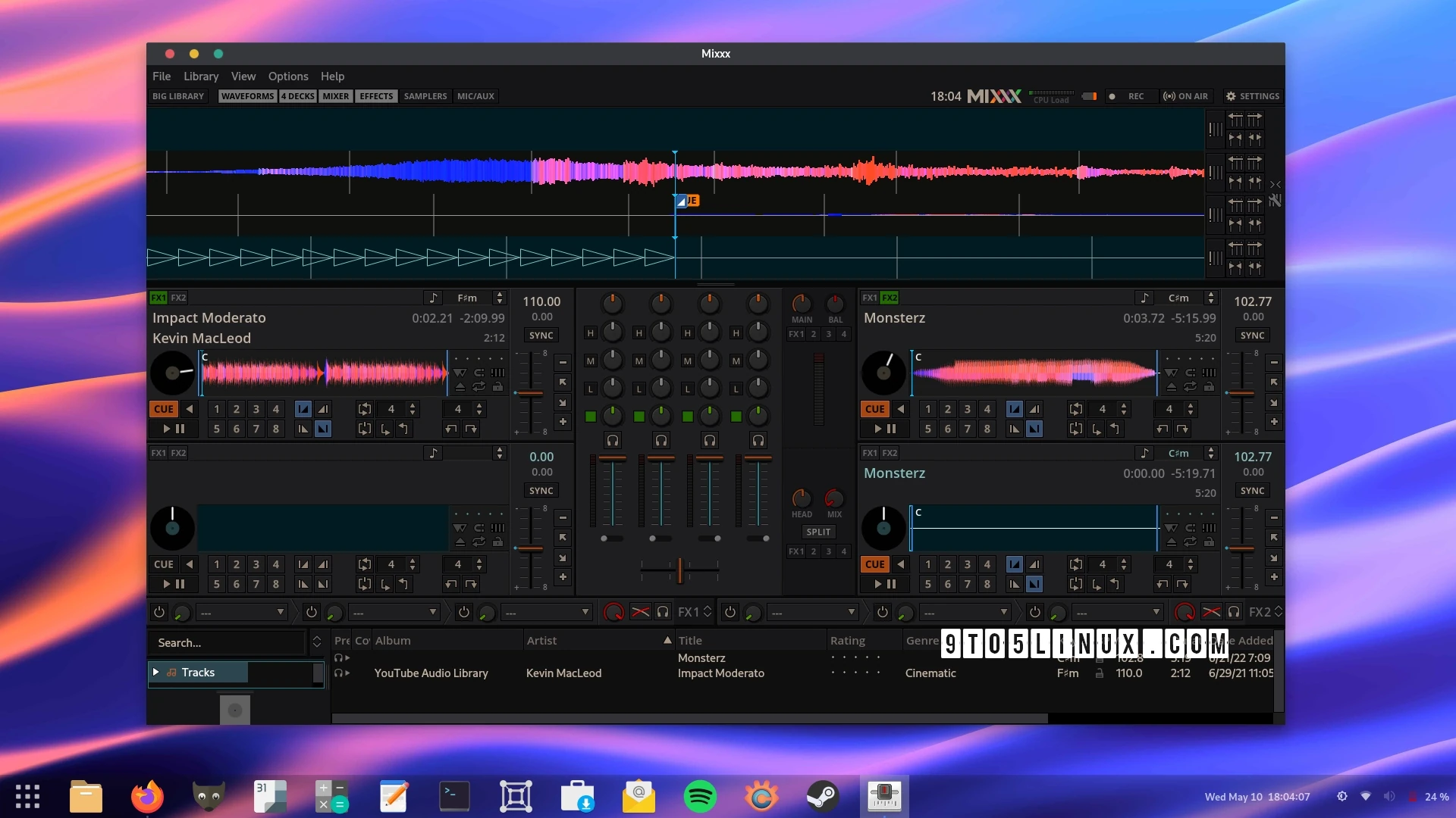 Mixxx 2.3.5 Free DJ Software Improves Support for Pioneer DDJ-400, Hercules P32