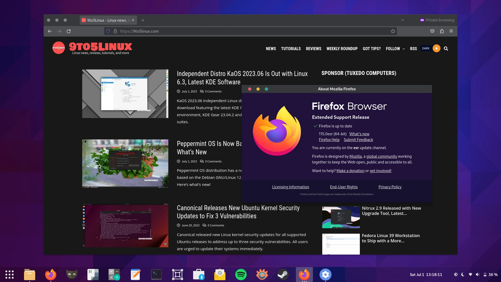 Firefox 115 ESR Is Here with Hardware Video Decoding for Intel GPUs on Linux