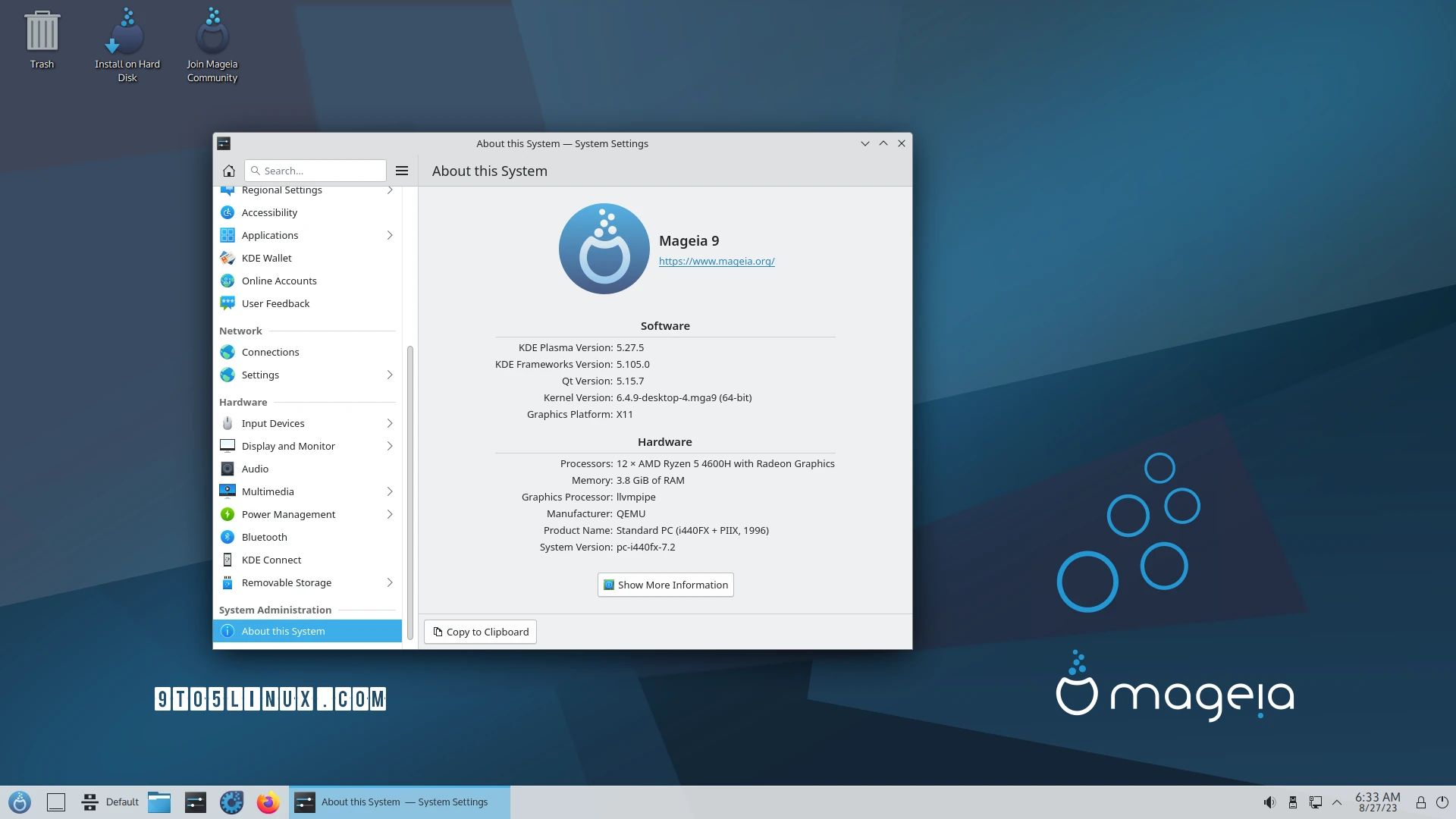 Mageia 9 Officially Released with Linux 6.4, Smaller Disk Footprint, and More