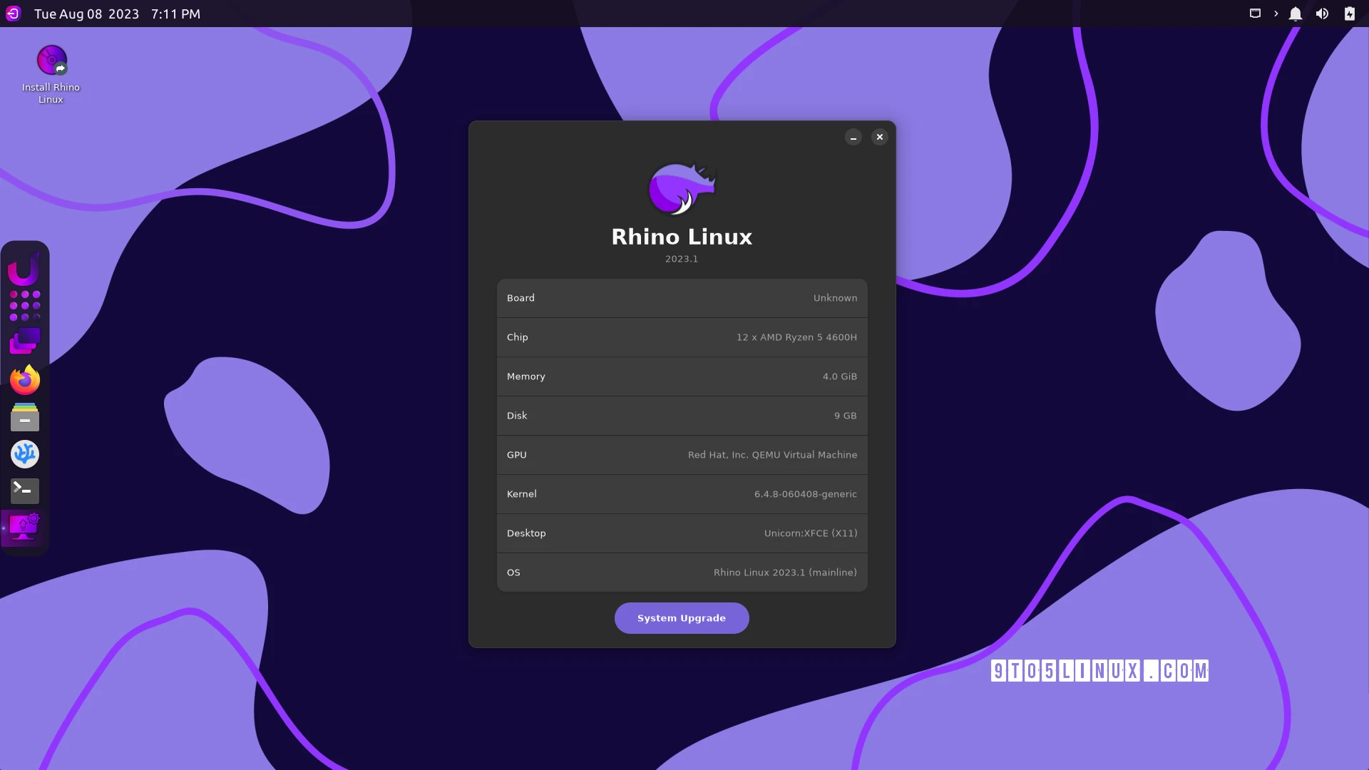 First Look at Rhino Linux, a Rolling-Release Distro Based on Ubuntu and Xfce