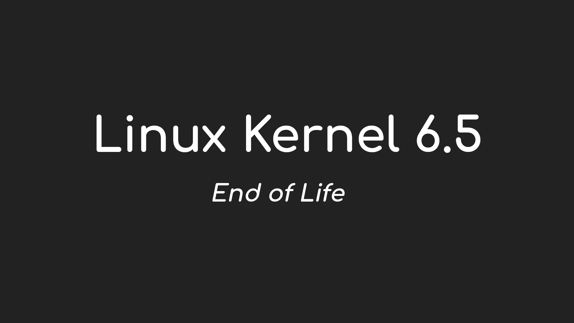 Il kernel Linux 6.5 raggiunge la fine del suo ciclo di vita