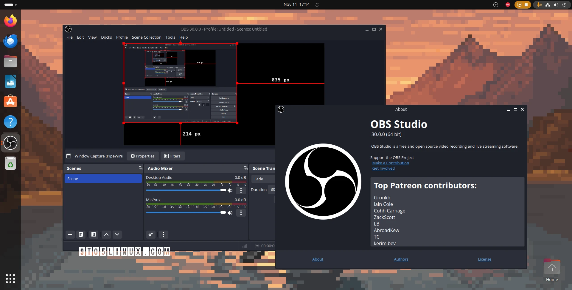 OBS Studio 30 Released with Support for Intel QSV H264, HEVC, and AV1 on Linux