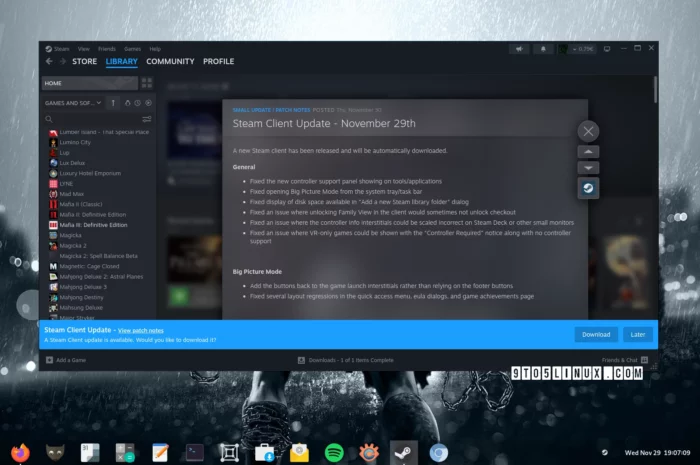 Latest Steam Client Update Improves Steam Overlay for CS2 and Other Games on Linux