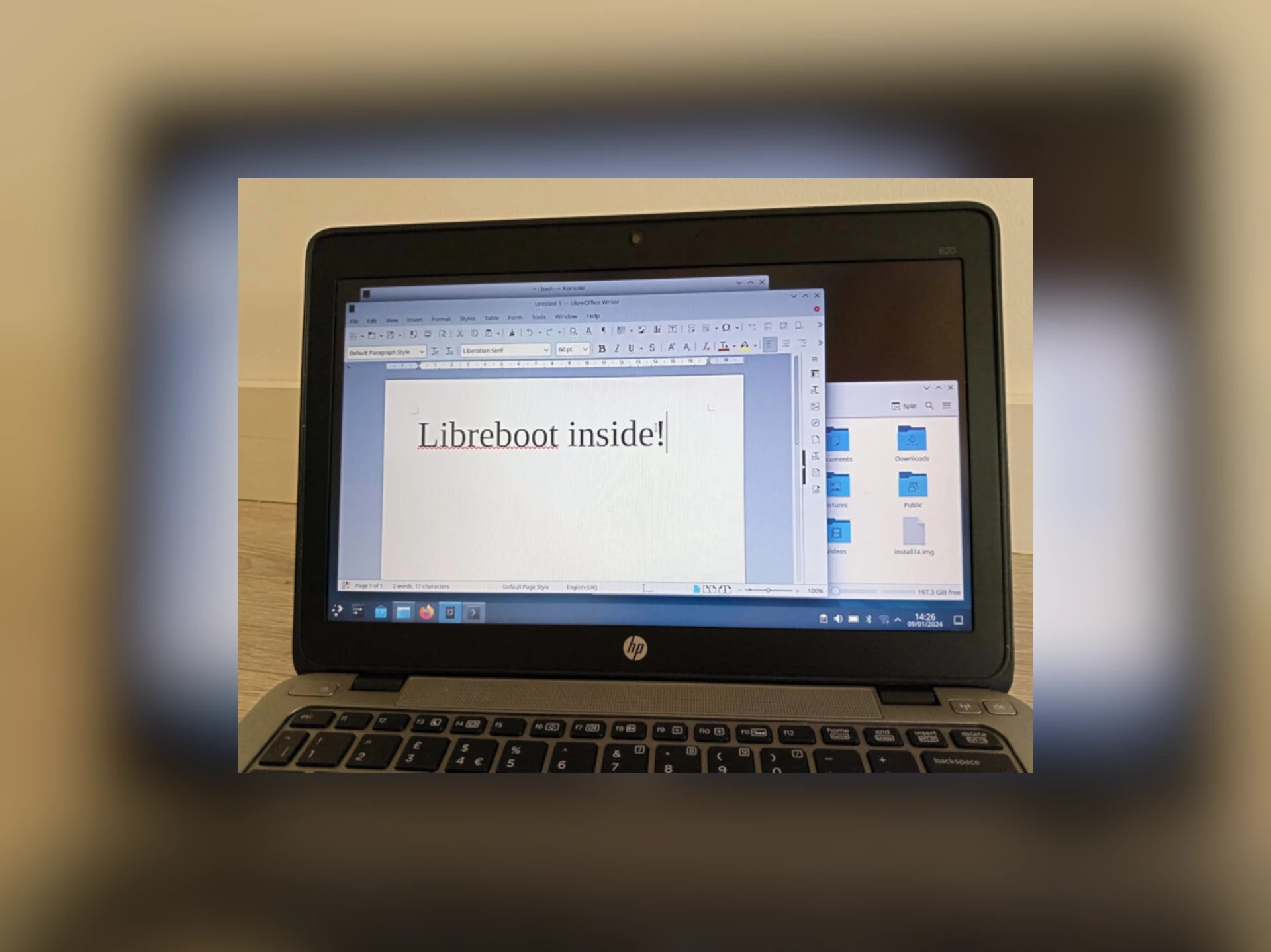 Libreboot Open-Source Firmware Now Supports HP EliteBook 820 G2 Laptops