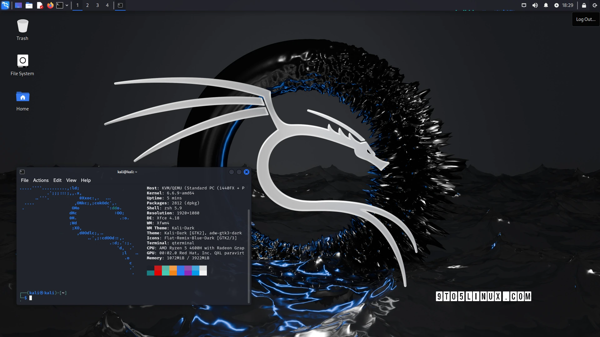 Kali Linux 2024.1 Penetration Testing Distro Is Here with Linux 6.6 LTS, New Look