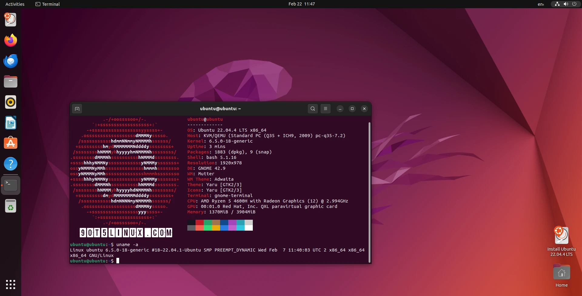 Ubuntu 22.04.4 LTS (Jammy Jellyfish) Released with Linux Kernel 6.5, Mesa 23.2
