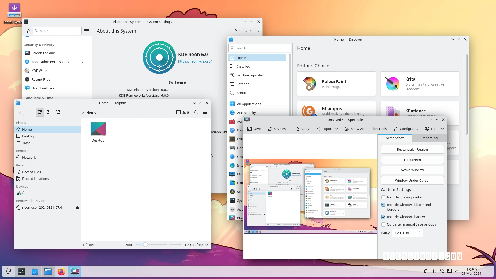 KDE Gear 24.02.1 Improves Dolphin, Spectacle, Okular, and Other KDE Apps