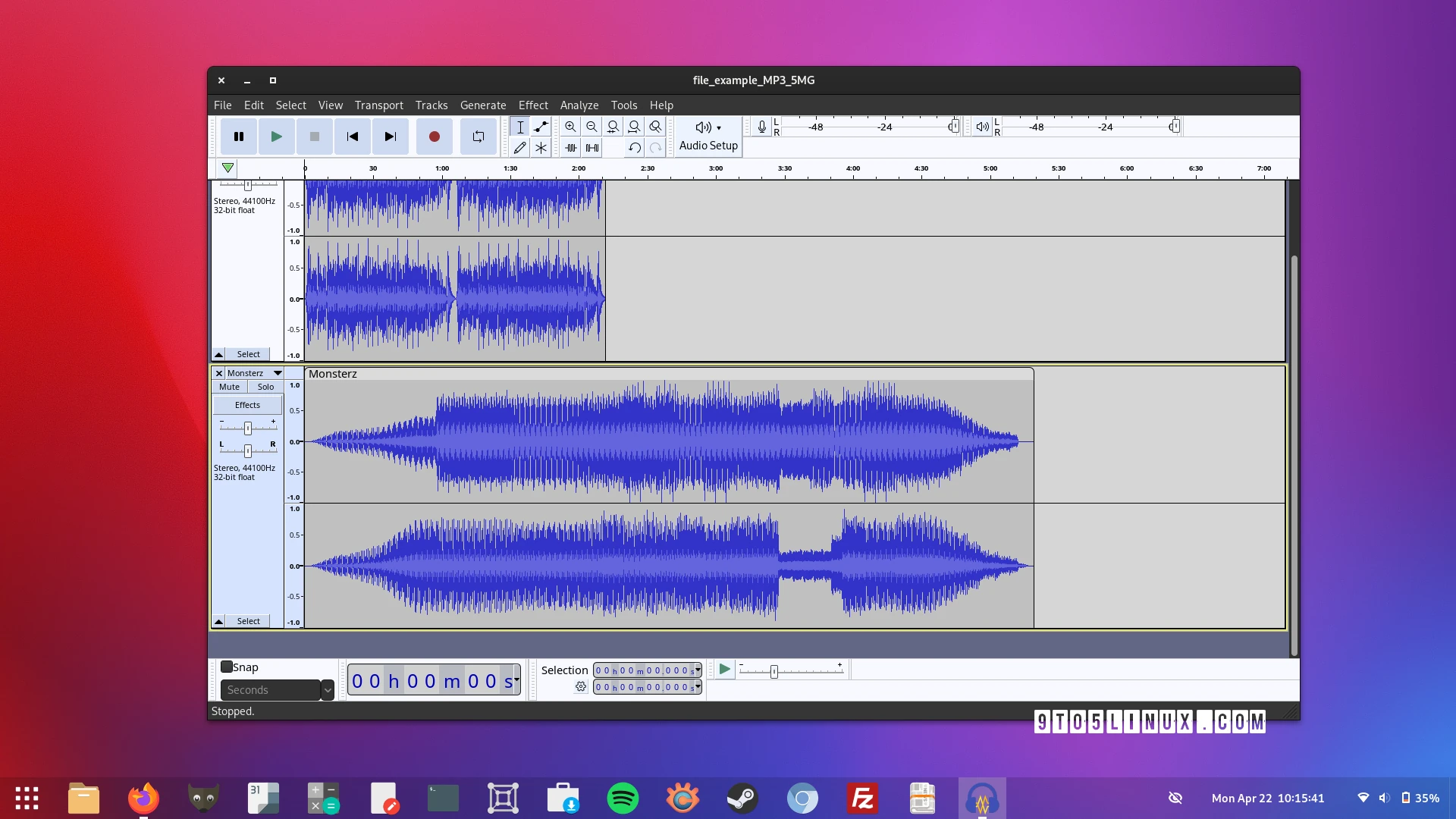 Audacity 3.5 Released with Cloud Saving, Beat Detection, Pitch Shifting, and More