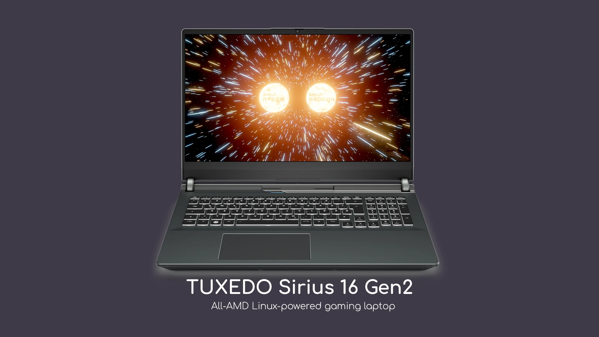 TUXEDO Sirius 16 Gen2 All-AMD Linux Gaming Laptop Gets Faster Ryzen 7 CPU